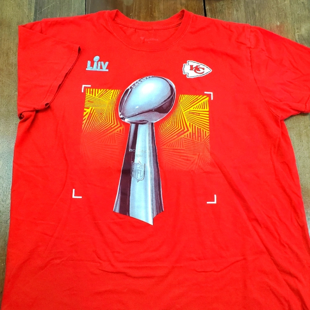 Fanatics Kansas City Chiefs NFL Football Shirt Adult XL Red Super Bowl Mens